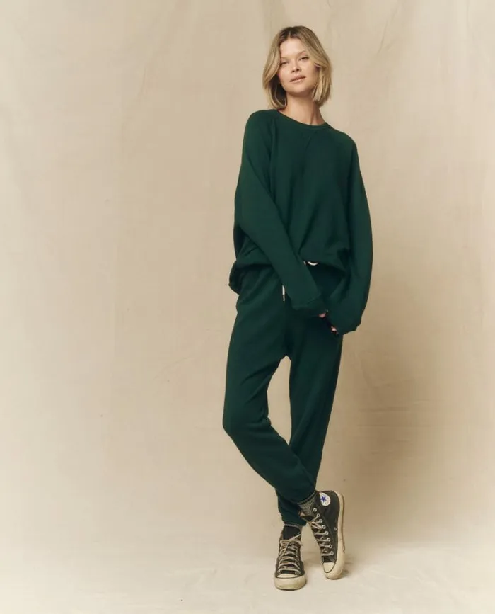 Tops Women039s The Great The Slouch Sweatshirt Green Grove