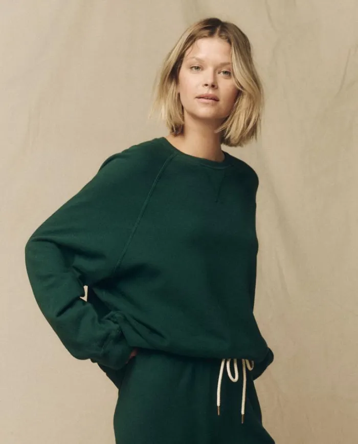 Tops Women039s The Great The Slouch Sweatshirt Green Grove