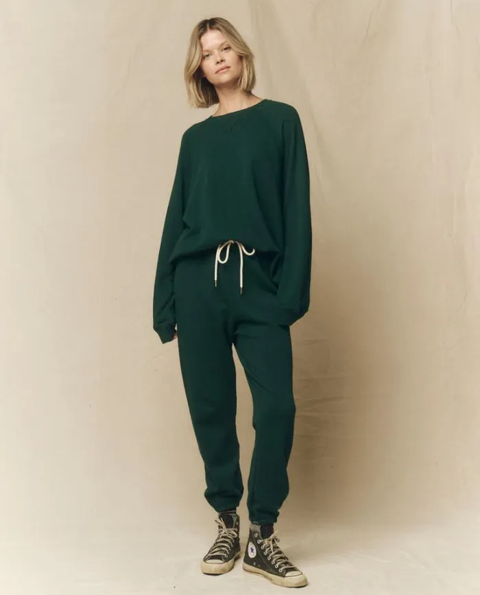 Tops Women039s The Great The Slouch Sweatshirt Green Grove