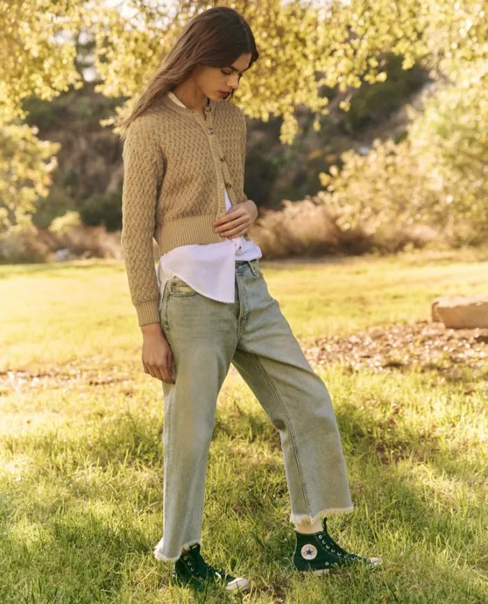 Tops Women039s The Great The Stable Cardigan Natural Dyed Chestnut