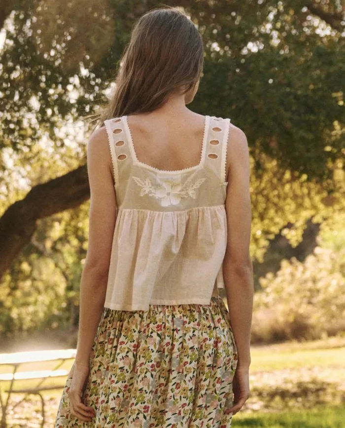 Tops Women039s The Great The Whimsy Top Cream And Peach