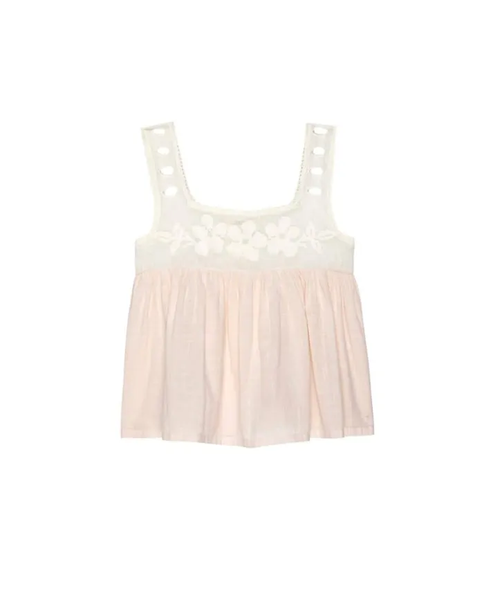 Tops Women039s The Great The Whimsy Top Cream And Peach