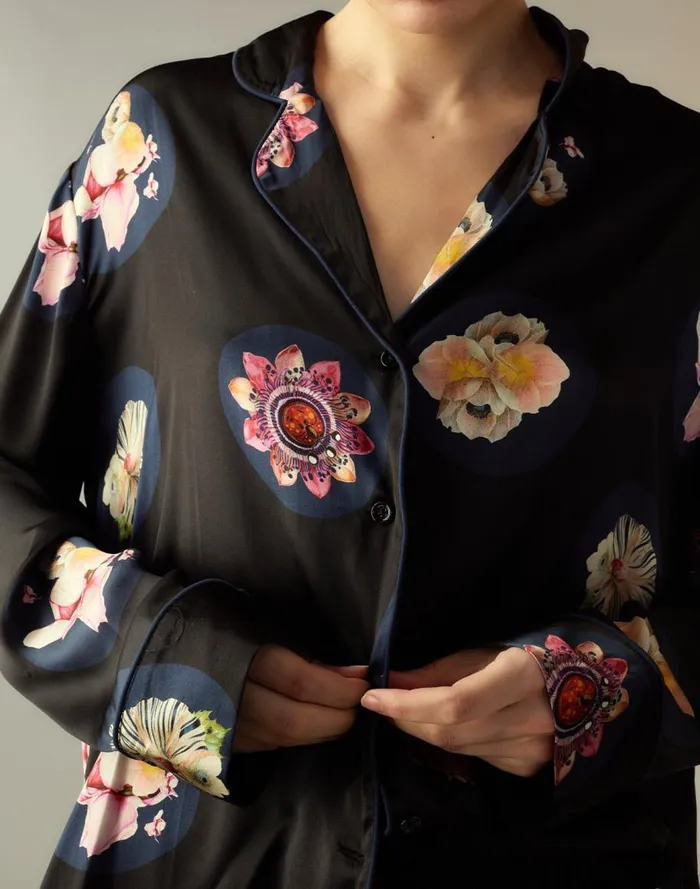 Tops Women Cynthia Rowley Moonlit Petal Blouse