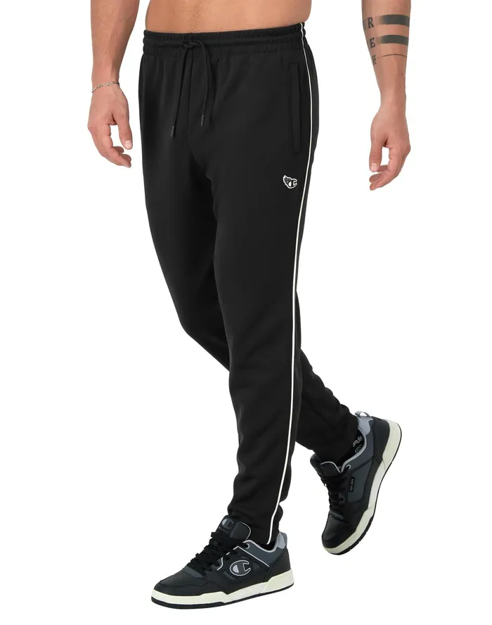 Tricot Track Pants Winged C Logo 30034 Black Men Champion Pants and Joggers
