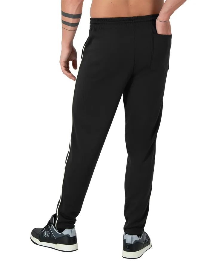 Tricot Track Pants Winged C Logo 30034 Black Men Champion Pants and Joggers
