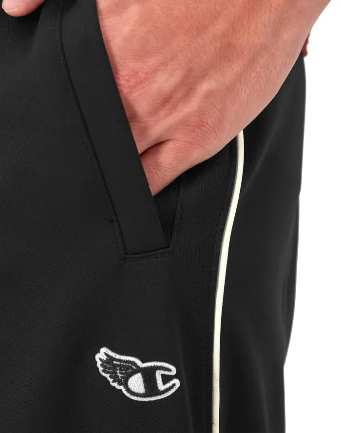 Tricot Track Pants Winged C Logo 30034 Black Men Champion Pants and Joggers