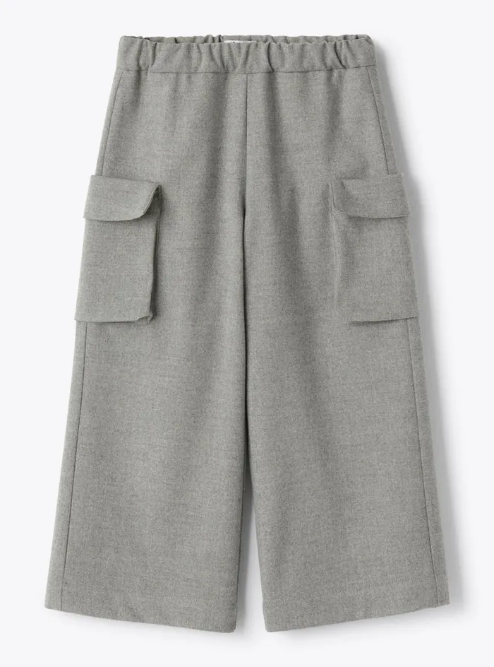 Trousers And Leggings Girl 216 Il Gufo Palazzo Pants In Technowool