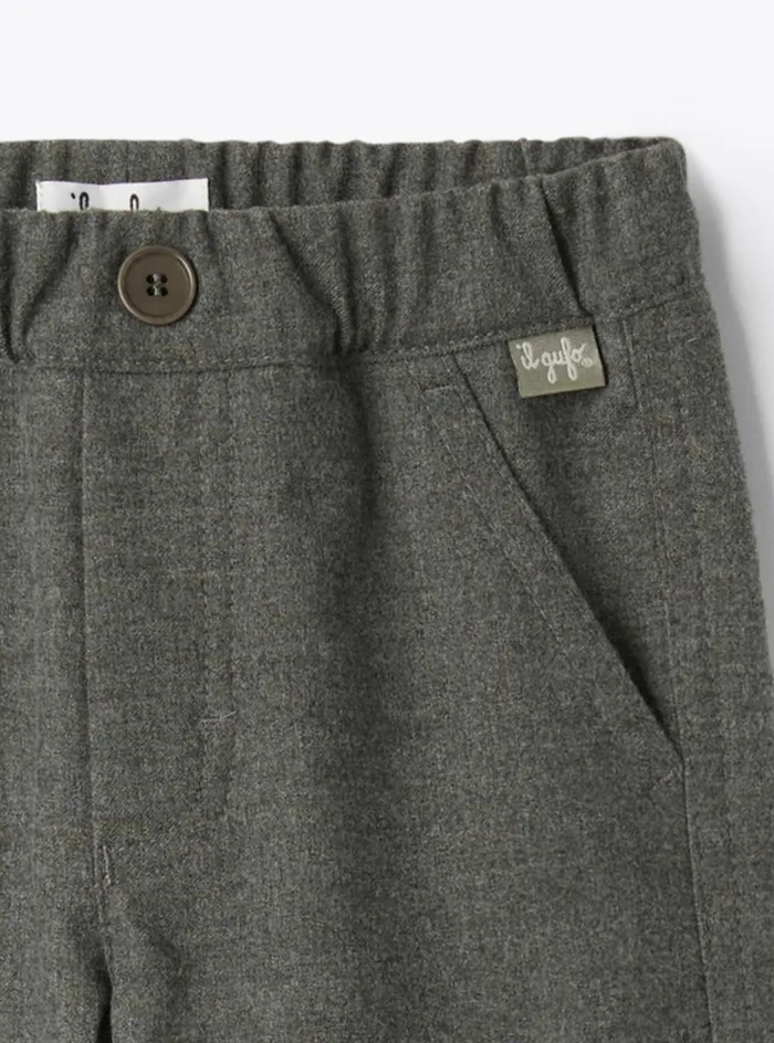 Trousers Baby 036 Il Gufo Wool Blend Trousers