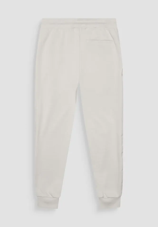 Trousers Men Antony Morato Regular Fit Cotton Blend Sweatpants With Side Bands Ice