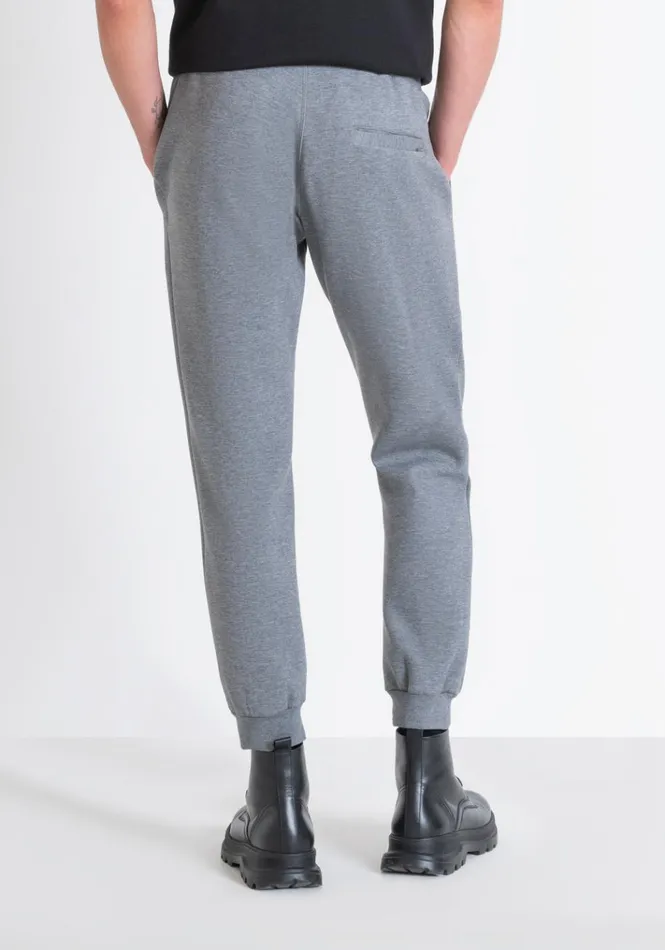 Trousers Men Antony Morato Regular Fit Sweatpants In Grey Scuba Fabric Medium Gray Melange