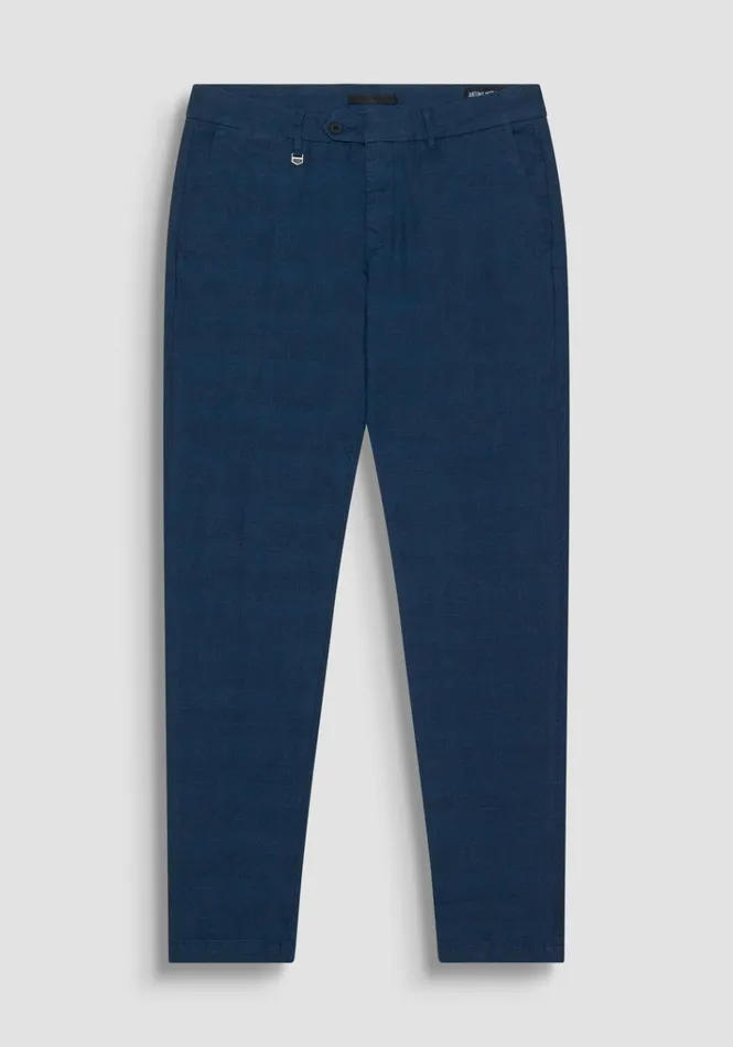 Trousers Men Antony Morato Skinny Fit 034Bryan034 Trousers In Viscose Elastic Fabric Blue Ink Trousers Men Antony Morato Skinny Fit 034Bryan034 Trousers In Viscose Elastic Fabric Blue Ink