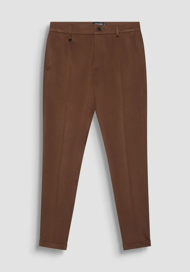 Trousers Men Antony Morato Super Skinny Fit 034Ashe034 Trousers In Elastic Viscose Blend Dark Tobacco Trousers Men Antony Morato Super Skinny Fit 034Ashe034 Trousers In Elastic Viscose Blend Dark Tobacco