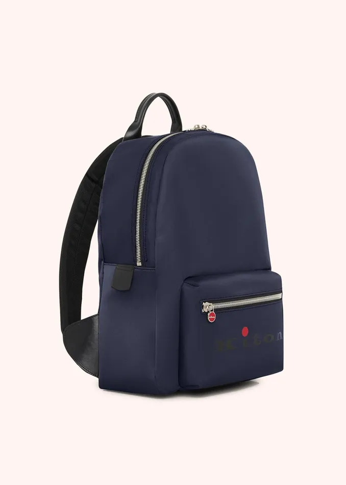 URBAN BACKPACK WITH LEATHER INSERTS Men Kiton Bags And Wallets URBAN BACKPACK WITH LEATHER INSERTS Men Kiton Bags And Wallets