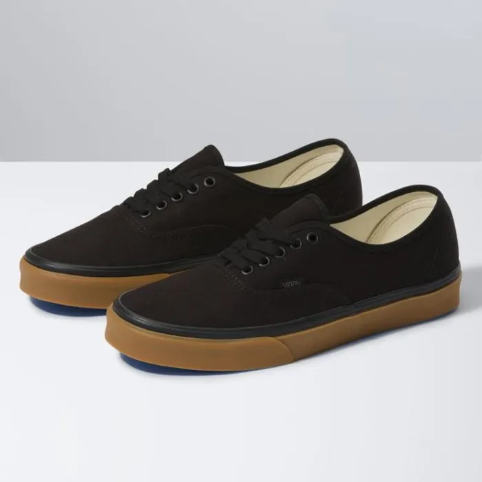 Vans 12 Oz Canvas Authentic BlackGum MensWomens Classics Shoes