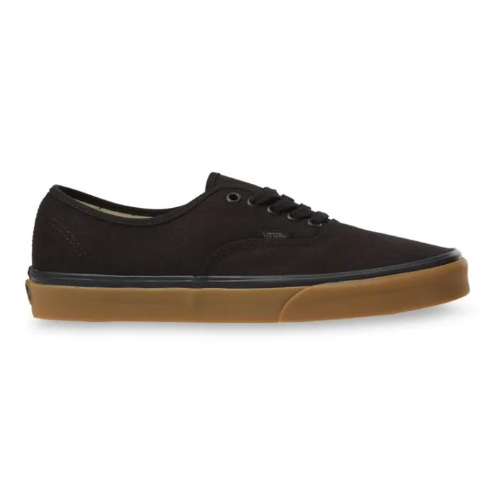 Vans 12 Oz Canvas Authentic BlackGum MensWomens Classics Shoes Vans 12 Oz Canvas Authentic BlackGum MensWomens Classics Shoes