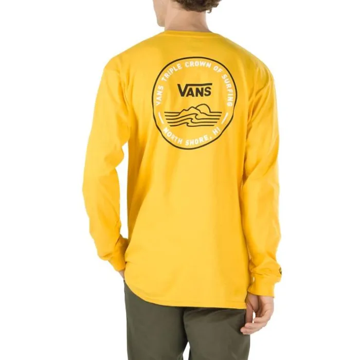 Vans 2020 VTCS Lockup Long Sleeve TShirt Lemon Chrome Mens TShirts and Tanks
