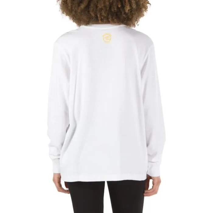 Vans 2020 VTCS Logo Long Sleeve Boyfriend Tee White Womens TShirts and Tanks Vans 2020 VTCS Logo Long Sleeve Boyfriend Tee White Womens TShirts and Tanks