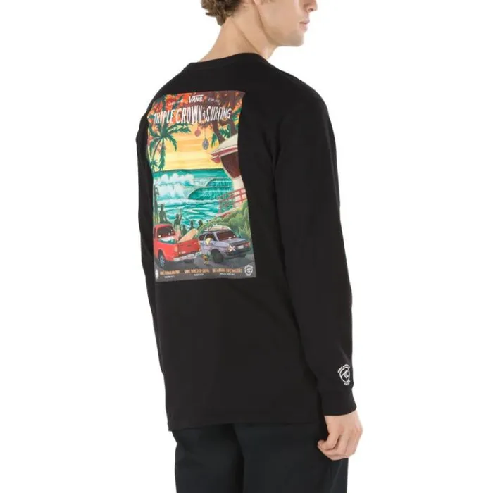 Vans 2020 VTCS Poster Long Sleeve TShirt Black Mens TShirts and Tanks