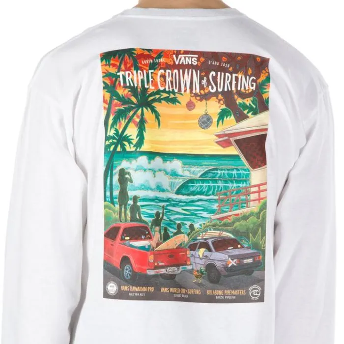 Vans 2020 VTCS Poster Long Sleeve TShirt White Mens TShirts and Tanks Vans 2020 VTCS Poster Long Sleeve TShirt White Mens TShirts and Tanks