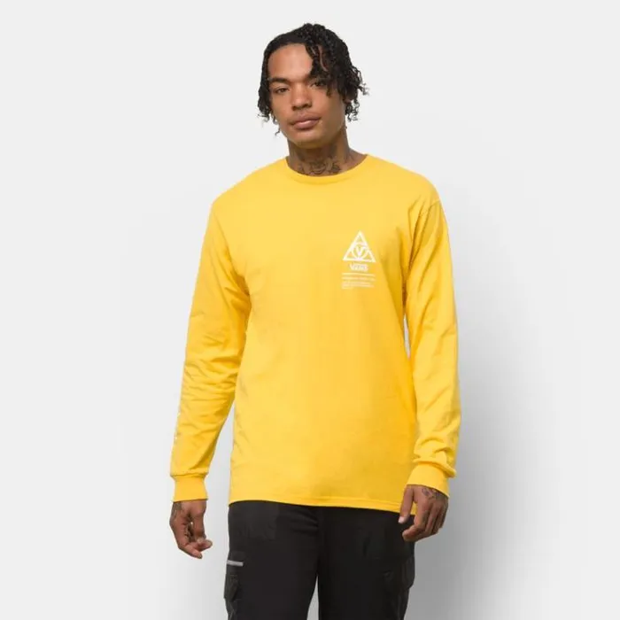 Vans 66 Supply Long Sleeve TShirt Lemon Chrome Mens TShirts and Tanks Vans 66 Supply Long Sleeve TShirt Lemon Chrome Mens TShirts and Tanks