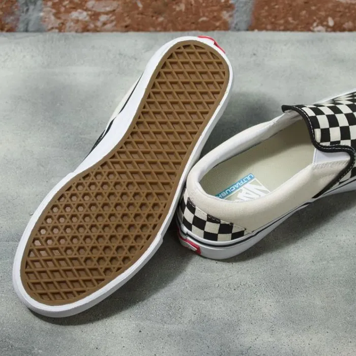 Vans Checkerboard SlipOn Pro BlackOff White MensWomens Pro Skate Vans Checkerboard SlipOn Pro BlackOff White MensWomens Pro Skate