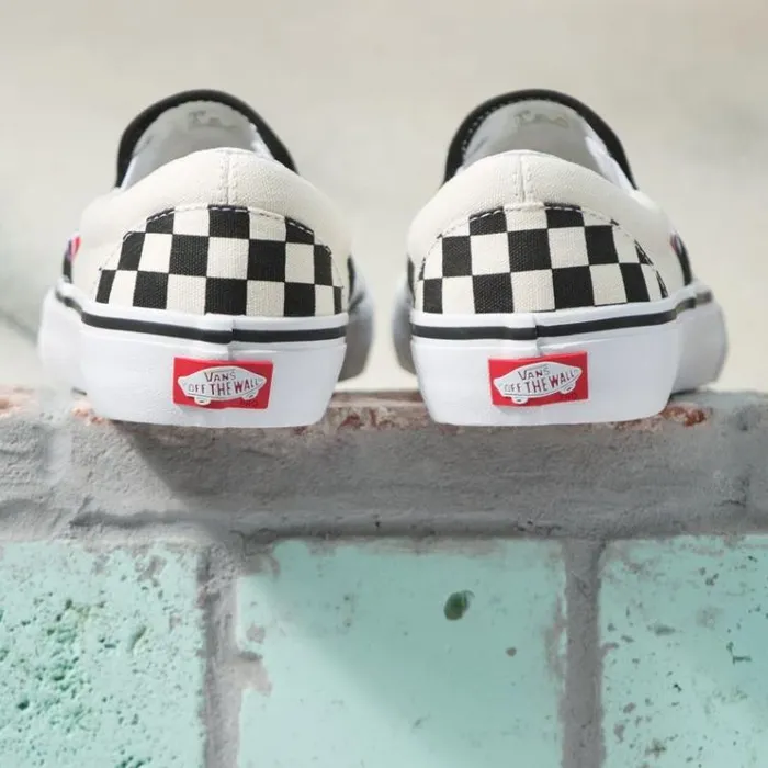 Vans Checkerboard SlipOn Pro BlackOff White MensWomens Pro Skate Vans Checkerboard SlipOn Pro BlackOff White MensWomens Pro Skate