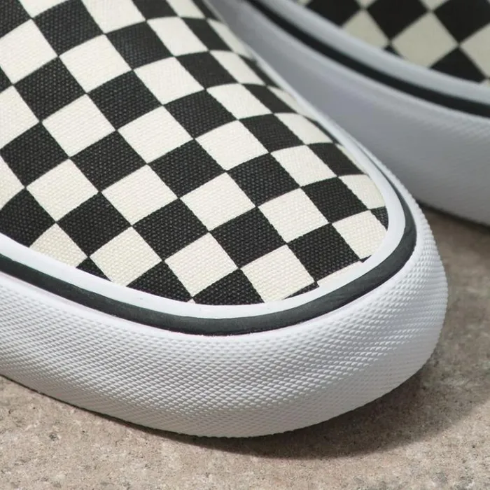 Vans Checkerboard SlipOn Pro BlackOff White MensWomens Pro Skate Vans Checkerboard SlipOn Pro BlackOff White MensWomens Pro Skate