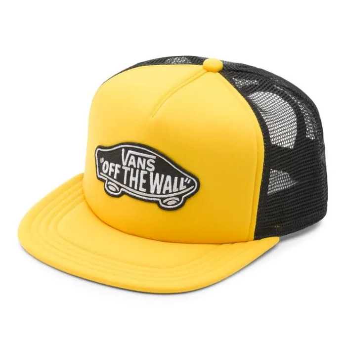 Vans Classic Patch Trucker Hat Lemon Chrome Mens Hats and Beanies