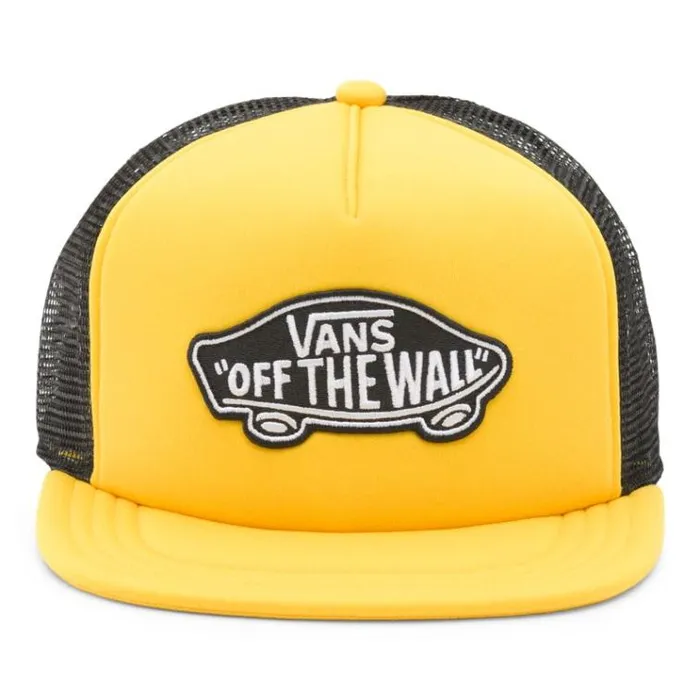 Vans Classic Patch Trucker Hat Lemon Chrome Mens Hats and Beanies Vans Classic Patch Trucker Hat Lemon Chrome Mens Hats and Beanies