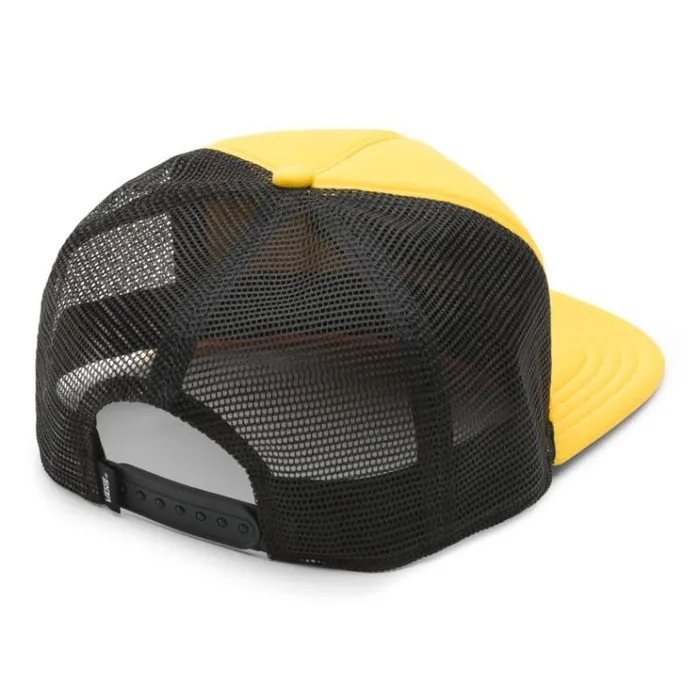 Vans Classic Patch Trucker Hat Lemon Chrome Mens Hats and Beanies Vans Classic Patch Trucker Hat Lemon Chrome Mens Hats and Beanies