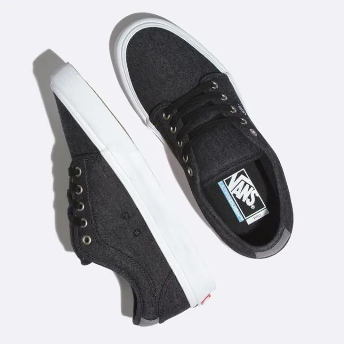 Vans Denim Chukka Low BlackPewterWhite Mens Pro Skate Vans Denim Chukka Low BlackPewterWhite Mens Pro Skate