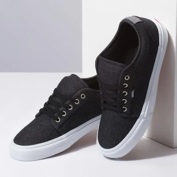 Vans Denim Chukka Low BlackPewterWhite Mens Pro Skate Vans Denim Chukka Low BlackPewterWhite Mens Pro Skate