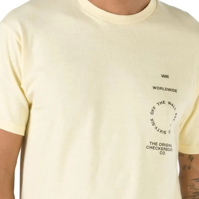 Vans Distortion Type TShirt Double Cream Mens TShirts and Tanks Vans Distortion Type TShirt Double Cream Mens TShirts and Tanks