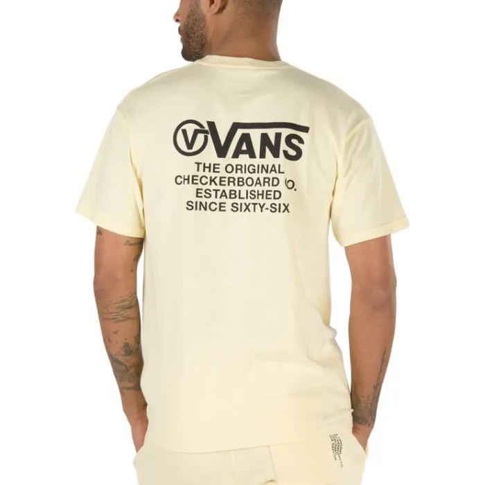 Vans Distortion Type TShirt Double Cream Mens TShirts and Tanks Vans Distortion Type TShirt Double Cream Mens TShirts and Tanks