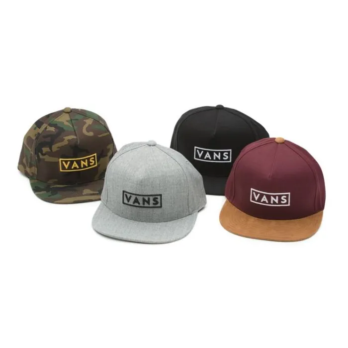 Vans Easy Box Snapback Hat Heather Grey Mens Hats and Beanies Vans Easy Box Snapback Hat Heather Grey Mens Hats and Beanies