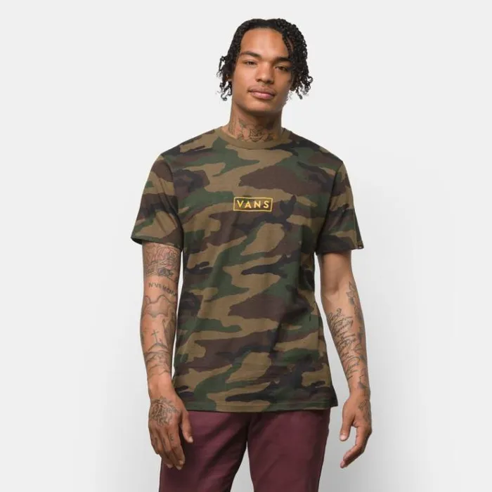 Vans Easy Box TShirt CamoLemon Chrome Mens TShirts and Tanks