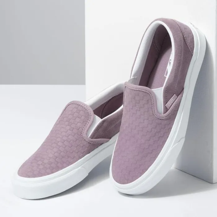 Vans Emboss Mini Check Classic SlipOn NirvanaTrue White MensWomens Classics Shoes Vans Emboss Mini Check Classic SlipOn NirvanaTrue White MensWomens Classics Shoes