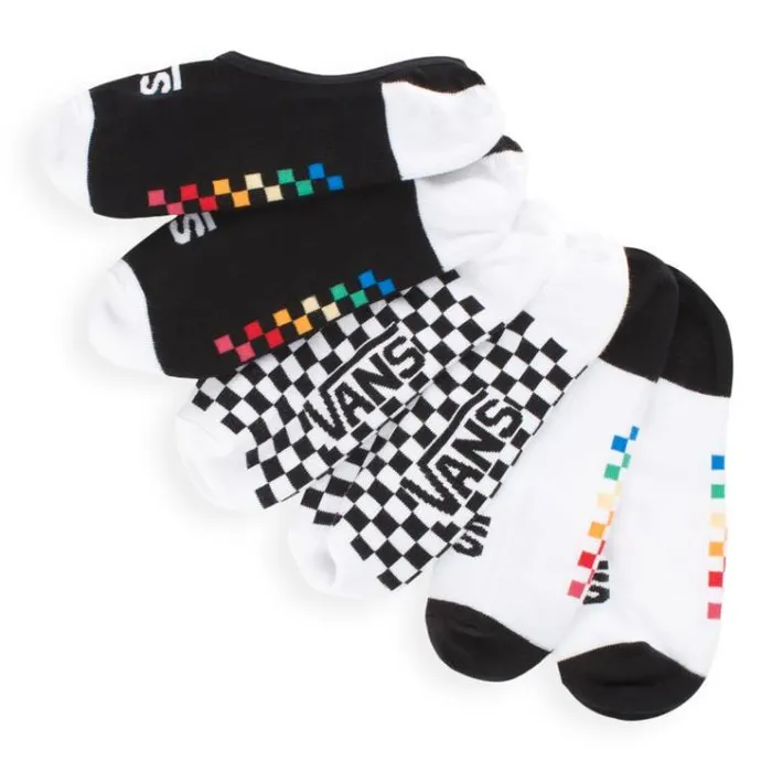 Vans Gradient Check Canoodles Socks 3 Pack Multi Womens Socks