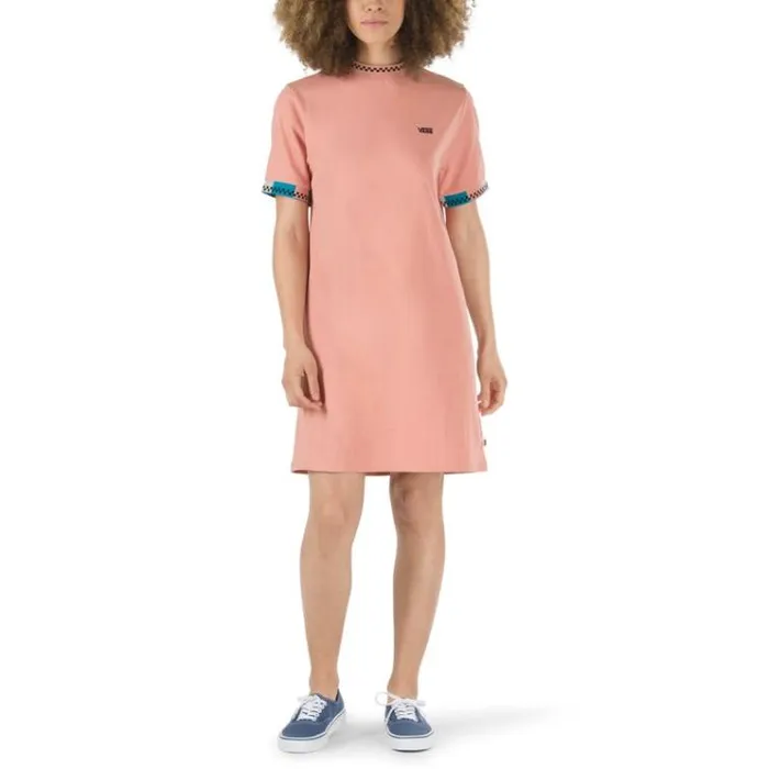 Vans Hi Roller Tri Check Dress Rose Dawn Womens Dresses