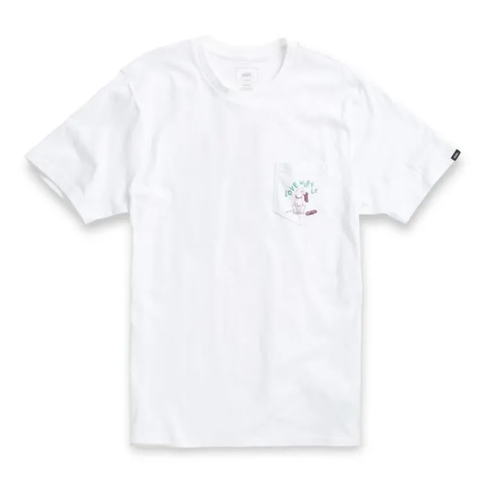 Vans Love Waffle Vintage Overdye Pkt TShirt White Mens TShirts and Tanks Vans Love Waffle Vintage Overdye Pkt TShirt White Mens TShirts and Tanks