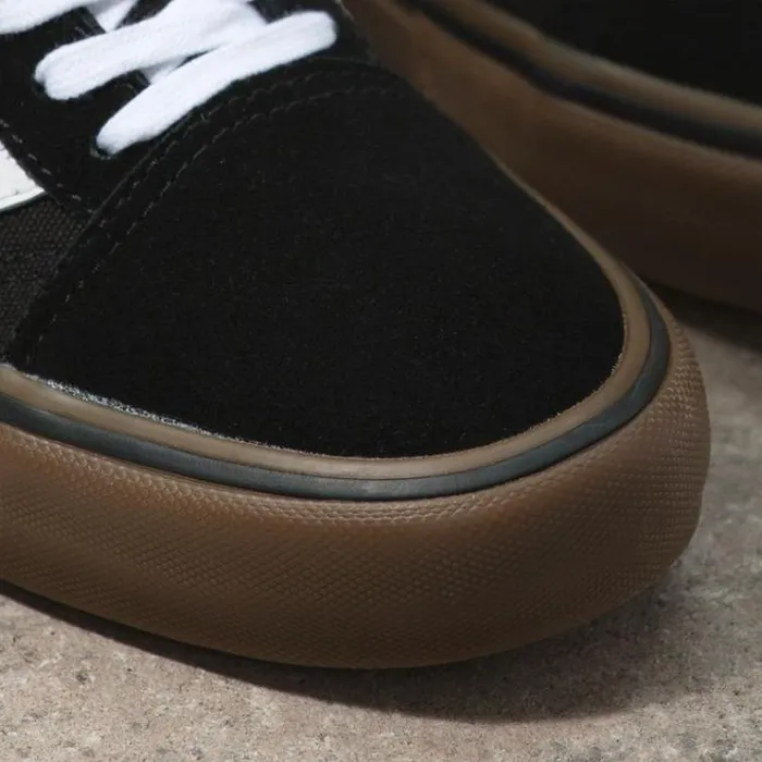 Vans Old Skool Pro BlackWhiteMedium Gum MensWomens Pro Skate Vans Old Skool Pro BlackWhiteMedium Gum MensWomens Pro Skate