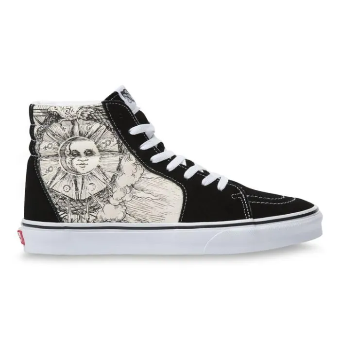 Vans Ouroboros Sk8Hi BlackTrue White MensWomens Classics Shoes Vans Ouroboros Sk8Hi BlackTrue White MensWomens Classics Shoes