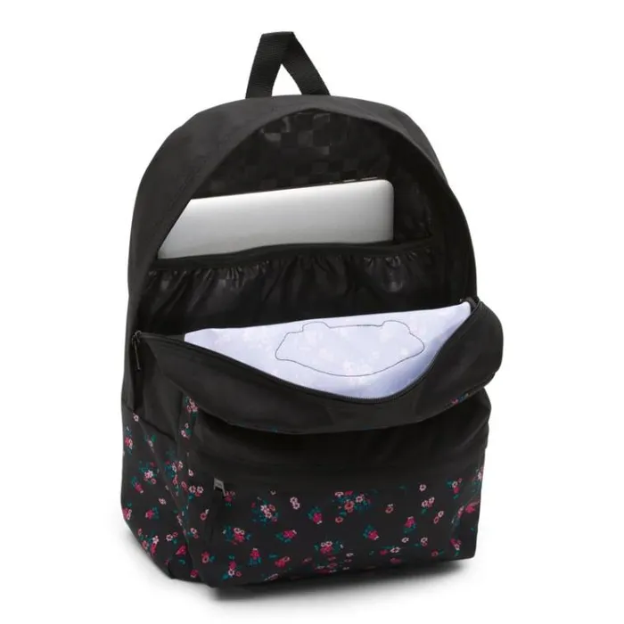 Vans Realm Printed Backpack Beauty Floral Black MensWomens Backpacks and Bags Vans Realm Printed Backpack Beauty Floral Black MensWomens Backpacks and Bags