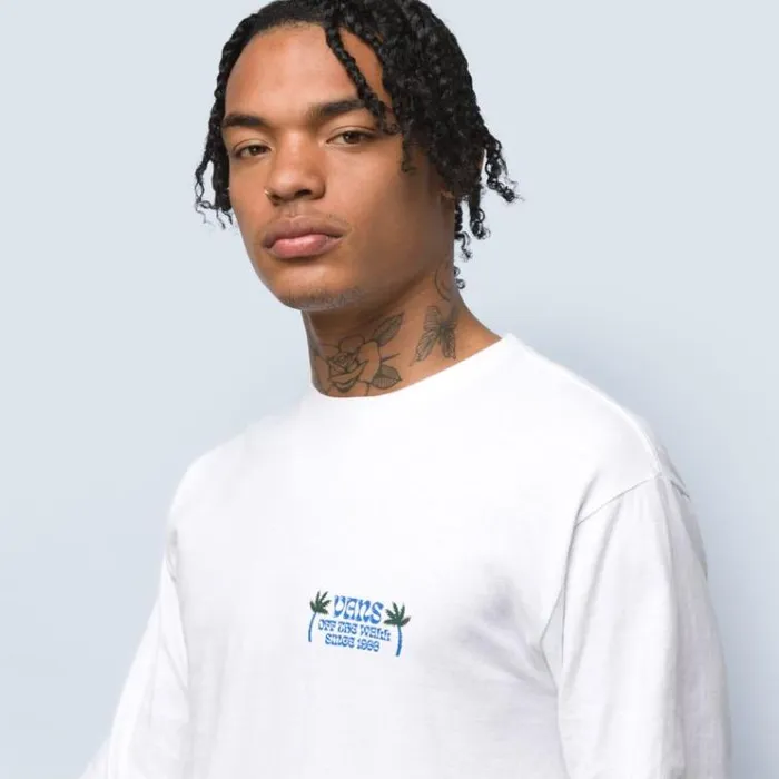 Vans Rise N Shine Long Sleeve TShirt White Mens TShirts and Tanks Vans Rise N Shine Long Sleeve TShirt White Mens TShirts and Tanks