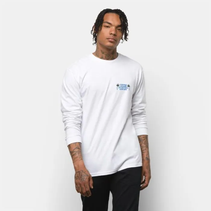 Vans Rise N Shine Long Sleeve TShirt White Mens TShirts and Tanks Vans Rise N Shine Long Sleeve TShirt White Mens TShirts and Tanks