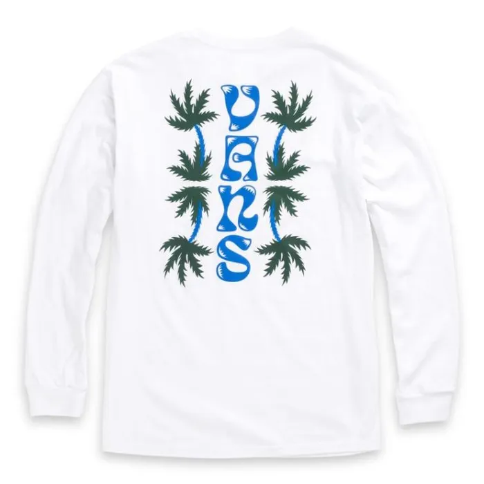 Vans Rise N Shine Long Sleeve TShirt White Mens TShirts and Tanks Vans Rise N Shine Long Sleeve TShirt White Mens TShirts and Tanks