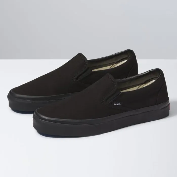 Vans SlipOn BlackBlack Womens Classics Shoes