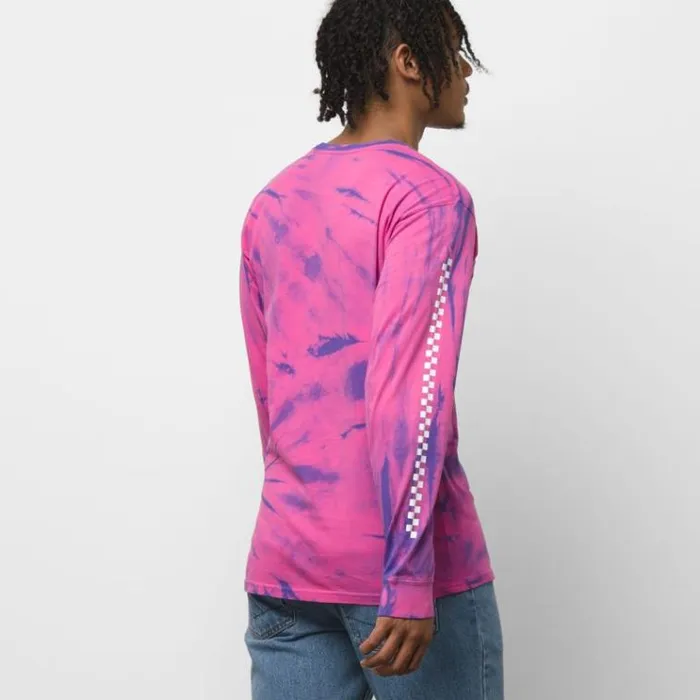Vans Tie Dye Checker Long Sleeve TShirt Fuchsia Purple Tie Dye Mens TShirts and Tanks Vans Tie Dye Checker Long Sleeve TShirt Fuchsia Purple Tie Dye Mens TShirts and Tanks