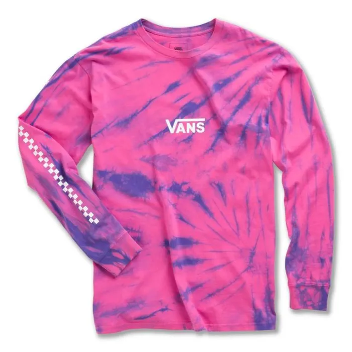 Vans Tie Dye Checker Long Sleeve TShirt Fuchsia Purple Tie Dye Mens TShirts and Tanks Vans Tie Dye Checker Long Sleeve TShirt Fuchsia Purple Tie Dye Mens TShirts and Tanks