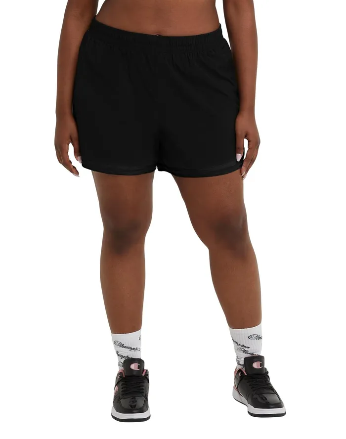 Varsity Shorts C Logo 35034 Plus Size Blackblack Women Champion Shorts